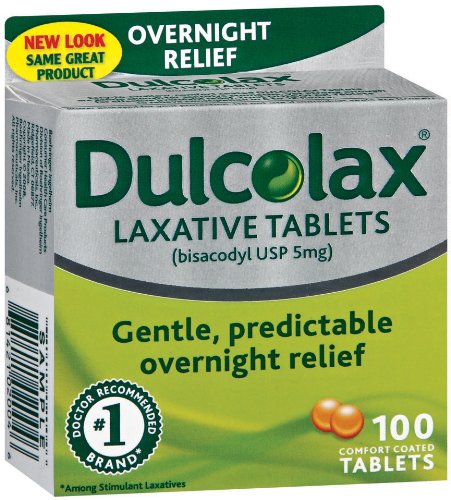 Dulcolax Laxative, 5 mg, Comfort Coated Tablets, 100 tablets