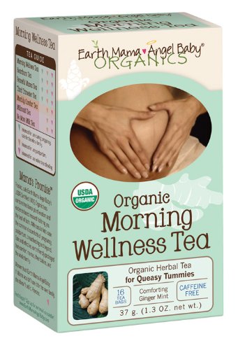 Earth Mama Angel Baby Organic Tea Wellness Matin, 16 sachets / boîte (Pack de 3)
