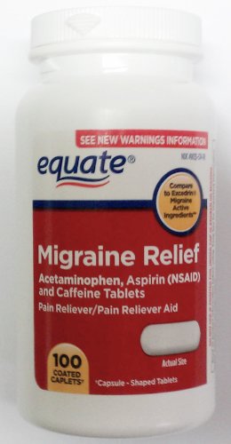 Equate - Migraine Relief, 100 Coated Caplets (Compare to Excedrin)