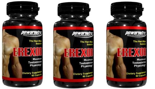 EREXOR Male Enhancement Pills Penis Enlargement - Pack de 3 bouteilles-180 Capsules