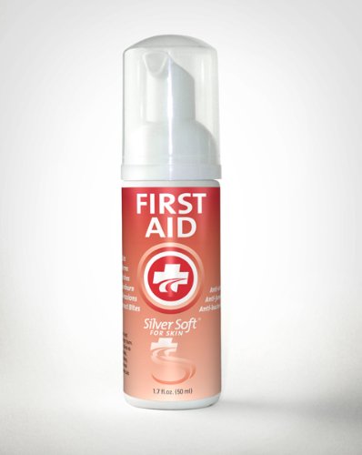 First Aid Foam- Gentle Antiseptic / Antibiotic: Cuts, Scratches - Sunburn, Rash, Burn Relief - All Natural