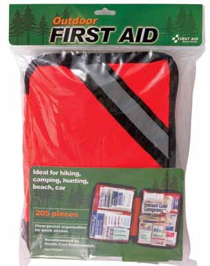 First Aid Kit Seulement en plein air First Aid, étui souple, 205 pces