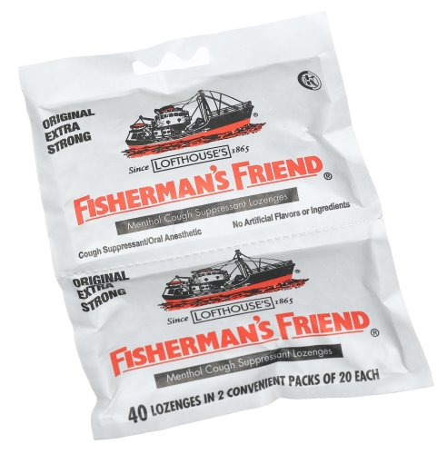 Fisherman's Friend Original Extra Strong Cough Suppressant Lozenges, 40-Count Bags (Pack of 12)