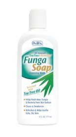 FungaSoapLiquid avec de l'huile d'arbre à thé, 6 oz Pedifix.