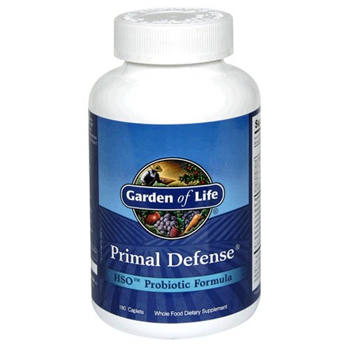 Garden of Life Primal Defense HSO Probiotics Formula, Caplets, 180-Count Bottle