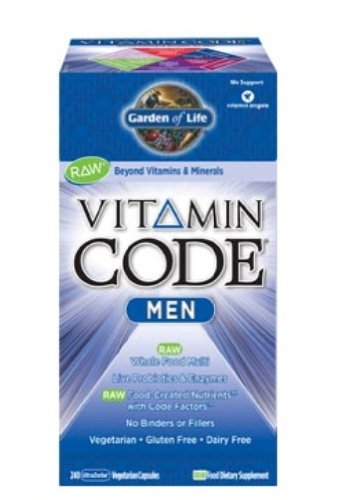 Garden of Life Vitamin Code Men's Multivitamin Supplement, 240 Count