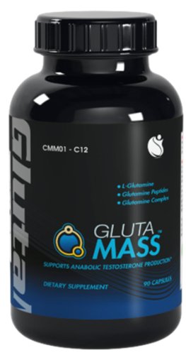 Gluta-Muscle Mass peptides de glutamine de croissance L-Glutamine 450mg 90 gélules 1 Bouteille
