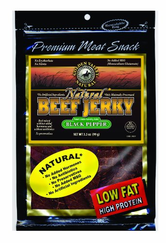 Golden Valley Natural Beef Jerky, Peppered, 12-Ounce Bag