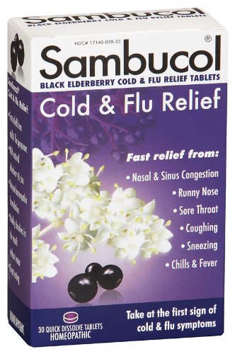 HBI - Sambucol Cold & Flu Relief, 30 lozenges