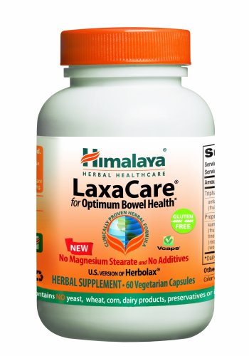 Himalaya Herbal Healthcare LaxaCare, 60 Vegetarian Capsules, (Pack of 2)