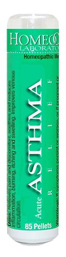 HomeoCare Labs Acute Asthma Relief, 1.2-Ounces 85-Pellet Tube (Pack of 4)