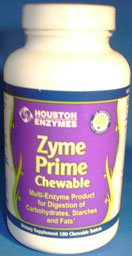 Houston Nutraceuticals Zyme Prime Multiple Enzyme Combination 180 Chewable Tablets