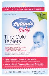 Hyland's Baby Tiny Cold Tablets, 125 Count