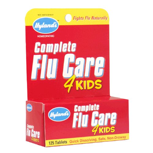 Hyland's Complete Flu Care, 4 kids, 125 Tablets (Pack of 4)