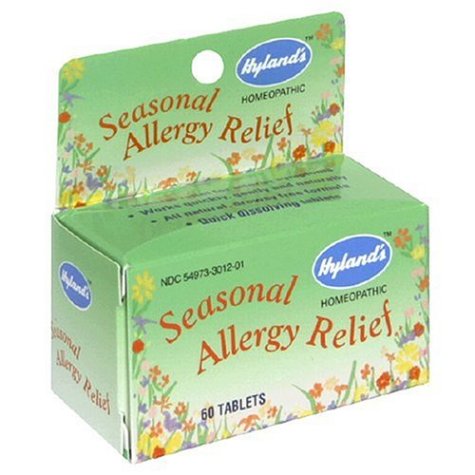 Hyland's Seasonal Allergy Relief, 60 Tablets (Pack of 4)