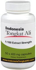 Indonesia Tongkat Ali Extract (100:1 extract strength) - 50 capsules - Natural Testosterone Booster
