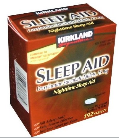Kirkland Signature du sommeil nocturne d'aide (succinate de doxylamine 25 mg), 96-Count comprimés (lot de 2)