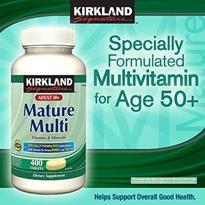 Kirkland Signature Mature Adults 50+ Multi Vitamins & Minerals, 400 Tablets