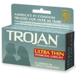 Les préservatifs en latex de Troie Ultra Thin, lubrifiant spermicide, 12-Count Boxes (Pack de 3)