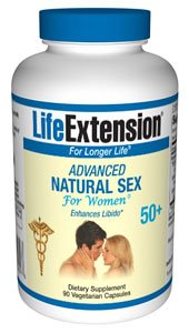 Life Extension - Advanced Natural Sex For Women 50+ - 90 Vegetarian Capsules