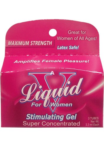 Liquid V Corps d'action pour les femmes de produit stimulant, paquet de 3, 3,3 ml chacune, Tubes