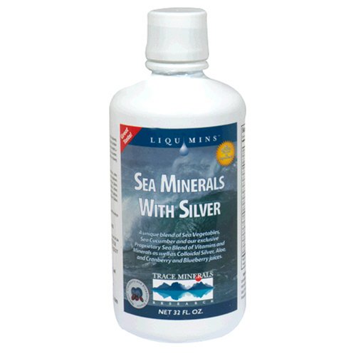 Liqumins Dietary Supplement, Sea Minerals with Silver, 32 fl oz