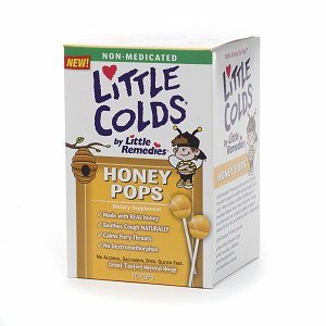 Little Colds Honey Pops Lollipop, Natural Honey, 10 Count (Pack of 2)