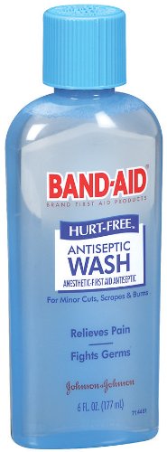 Marque Band-Aid Premiers soins Hurt sans lavage antiseptique 6-once (Pack de 2)