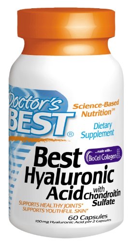 Meilleur médecin Acide Hyaluronique meilleur avec des capsules de sulfate de chondroïtine, 60-Count