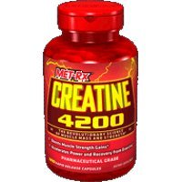 Met-RX Creatine 4200 Diet Supplement Capsules, 120 Count
