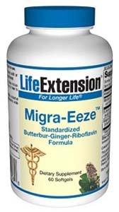 Migra-Eeze™, Standardized Butterbur-Ginger-Riboflavin Formula, 60 softgels