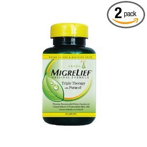 Migrelief Original Formula, Triple Therapy with Puracol, 60-Caplets (Pack of 2)