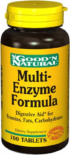 Multi Enzyme Formula - 100 tabs,(Good'n Natural)