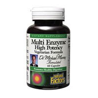 Natural Factors Dr. M. Murray, Multi Enzyme High Potency, Veg-Capsules, 60-Count