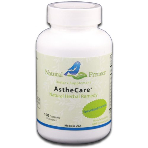 Natural Premier AstheCare natural herbal remedy for Asthma formula 100 capsules
