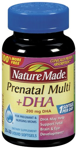 Nature Made Prenatal plus DHA Softgels, 60 Count