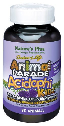 Nature's Plus - Acidophikidz - Berry, 90 chewable tablets