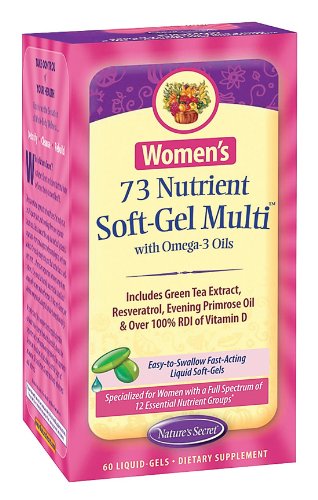 Nature's Secret Women's 73 Nutrient Soft-Gel Multi Vitamin, 60-Count