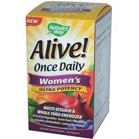 Nature's Way Alive Once Daily Women's Multi Ultra Potency, Tablets, 60-Count