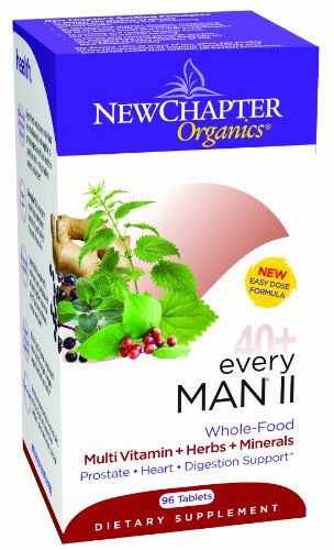 New Chapter Organics 40+ Every Man II Multivitamins Tablets, 96-Count