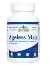 New Vitality Ageless Male Testosterone Booster Tablets, 60 Counts (30 Day Supply)