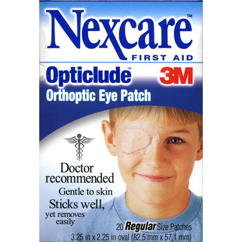 Nexcare Correctifs Opticlude yeux orthoptiques, taille régulière, 20-Count Boxes (Pack de 4)