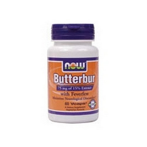 NOW Foods Butterbur with Feverfew, 60 Capsules