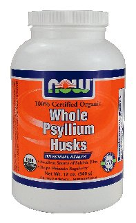 NOW Foods - Whole Psyllium Husks Intestinal Health 100% Certified Organic - 12 oz. ( Multi-Pack)