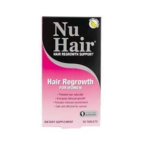NuHair Hair Regrowth Tablets, for Women, 50-Count Package