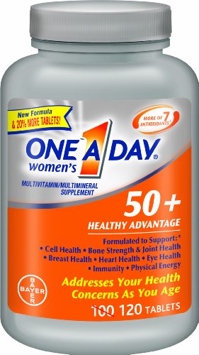 One A Day Women's 50+ Advantage Multivitamins, 120 Count