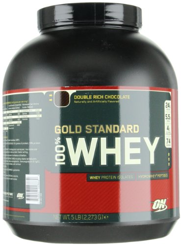 Optimum Nutrition 100% Whey Gold Standard, Double Rich Chocolate, 5 Pound