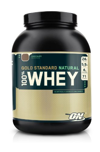 Optimum Nutrition 100% Whey Gold Standard Natural Whey, Natural Chocolate, 5 Pound