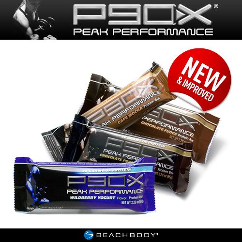 P90X Peak Performance Protein Bars: Variety Flavors, Pack of 12