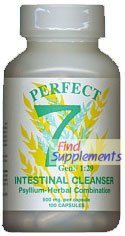 Perfect 7 Psyllium Herbal Combination Intestinal Cleanser 400 Capsules